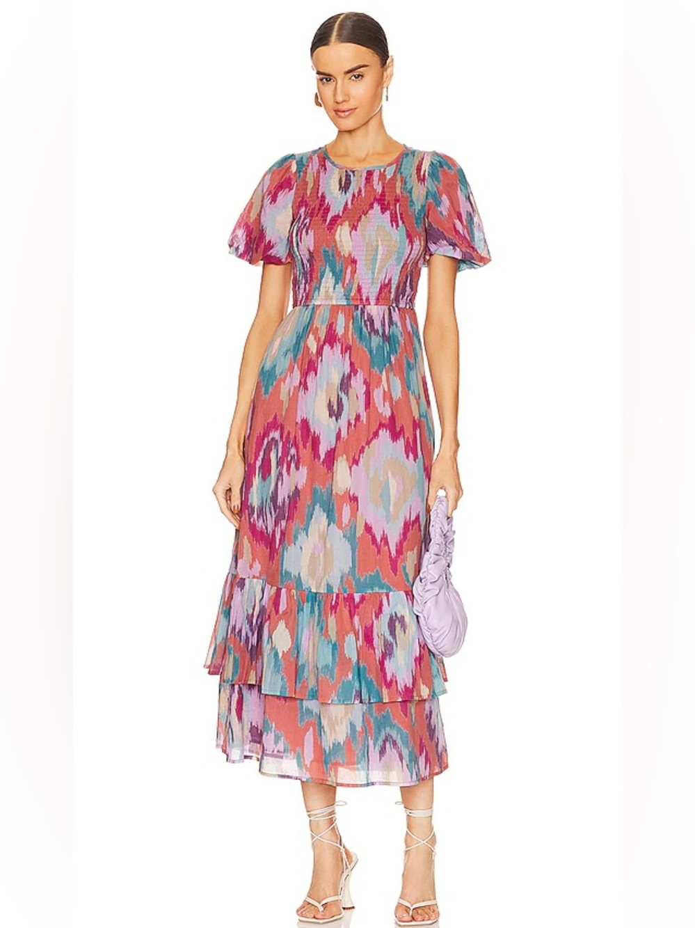 Banjanan Quant Dress in Ikat Amber Size S